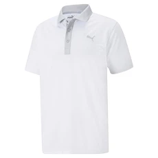 Mens Gamer Polo Shirt Sports Top Short Sleeve Bright White L