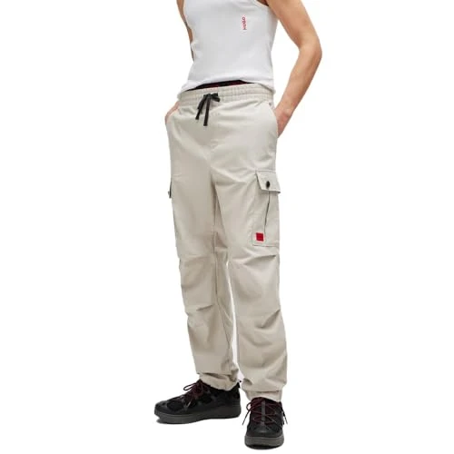 Mens Garlo233 Regular-fit Cargo Trousers in Ripstop Cotton