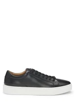 Mens Gary Tenn Gary Leather Low-top Trainers with Branded lace Loop Size 8 Black Mens Gary Tenn Gary Leather Low-top Trainers with Branded lace Loop Size 8 Black