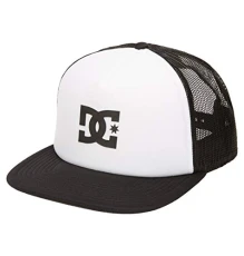 Mens Gas Station Trucker Baseball Cap, White Mens Gas Station Trucker Baseball Cap, White
