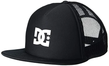 Men's Gas Station Trucker Hat Cap, Black, One Size