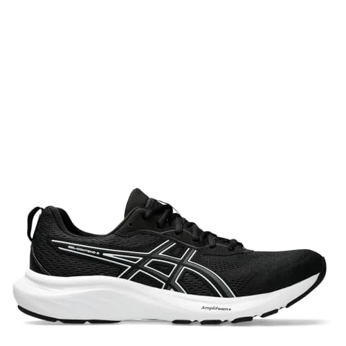 Mens Gel Contend 9 Road Running Shoes Black/White 8.5