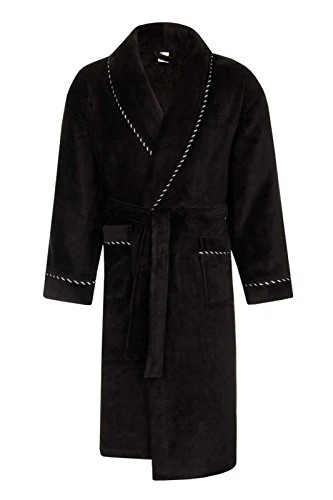 Mens Gents Full Length Velour Fleece Robe Dressing Gowns + Belt Robes Housecoat Boys Xmas Gift Present Size M