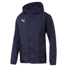 Men's Giacca Antipioggia Da Allenamento Liga Core Waterproof Jacket, Blu_Bianco, M