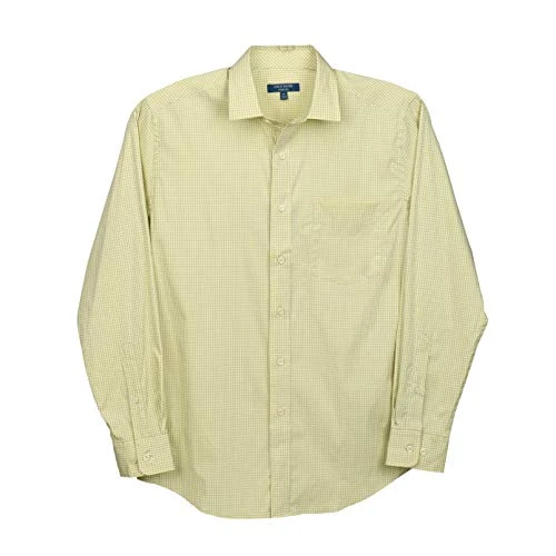 Men's Gingham Button Down Shirt, Sage, S