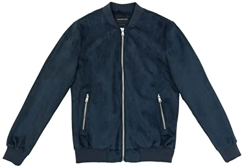Men's GL9522 Suede-Effect Jacket, Blue, L