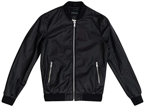 Men's GL9523 Leather Effect Jacket, Black, L
