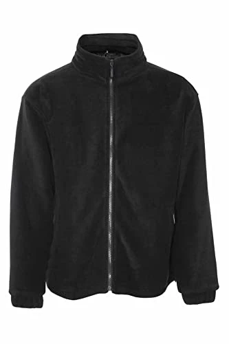 Mens Glen Country Estate Quilt Lined Fleece Coat-Black-Medium 38-40