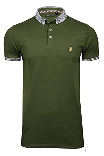 Mens Glover Polo T-Shirt Cotton Short Sleeved (Khaki) M