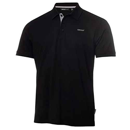 Mens Golf Bronx Pique Polo Black L