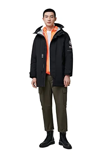 Men's Goose Down Hooded Parka