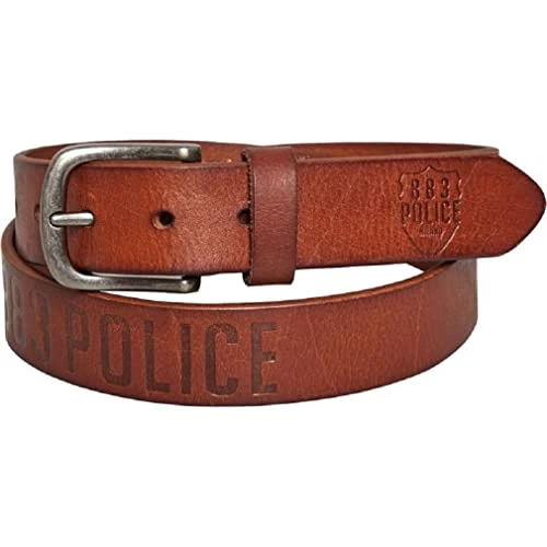 Mens Grain Leather Belt (Tan, XL)