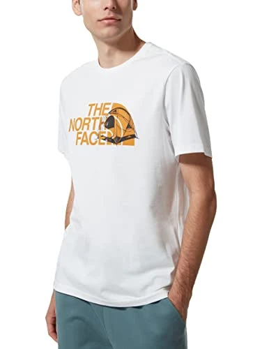 Men’s Graphic Half Dome T-Shirt - Short Sleeve Tee - TNF White, L