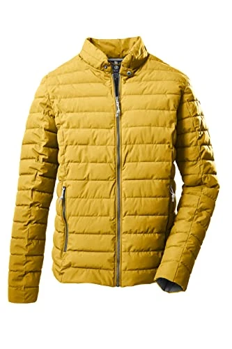 Men's GS 101 Mn Qltd Jckt Quilted Functional Jacket in Down Look, Mustard Yellow, XL