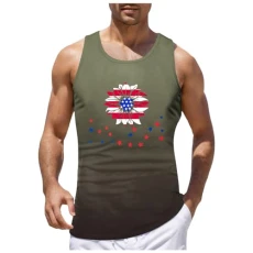 Men's Gym Tank Tops Bodybuilding Muscle Vest Workout Summer Fitness Sleeveless T Shirt Knitted Tank Tops Mens Sleeveless Turtleneck Vest Men Baseball t Shirt Men Button (Grey, M)