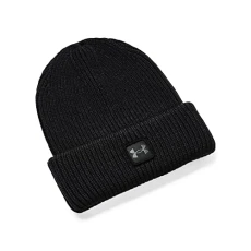 Men's Halftime Ribbed Beanie Hat, (001) Black / / Jet Gray, One Size Men's Halftime Ribbed Beanie Hat, (001) Black / / Jet Gray, One Size