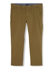 Men's HALLDEN Twill Chinos, Racing Green, 34W / 30L