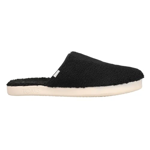 Mens Harbor Backless Mules Slippers Black 12 UK