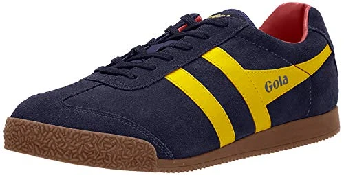 Men's Harrier Suede Low-Top Sneakers, Blue (Navy/Sun/Red Py), 9 UK (43 EU)