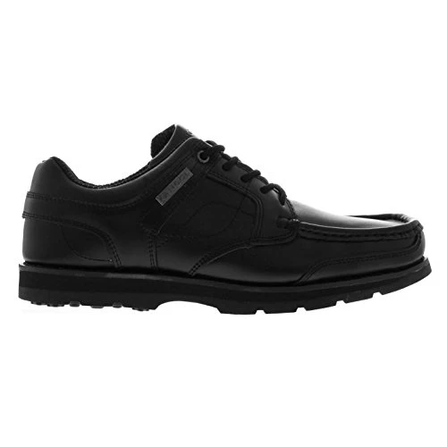 Mens Harrow Leather Eyelets Lace Up Shoes Moulded Sole Stitched Detail Black UK 14 (48)