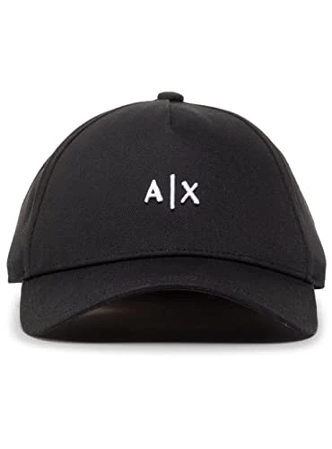 Men's Hat Baseball Cap, Black (Nero/Bianco-Black/White 00121), One (Size: TU)