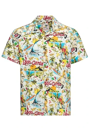 Men's Hawaiian Shirt | Hawaiian Shirt | Aloha Shirt | Lago Di Garda | Lake Garda | Benaco | Lake Gar