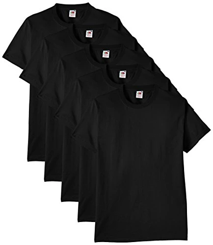 Men's Heavy T Shirt, Black, XL UK