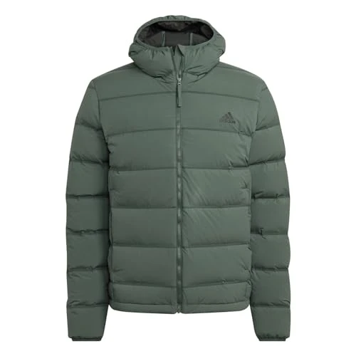 Men's Helionic Stretch Hooded Down Jacket (Green Oxide, XL
