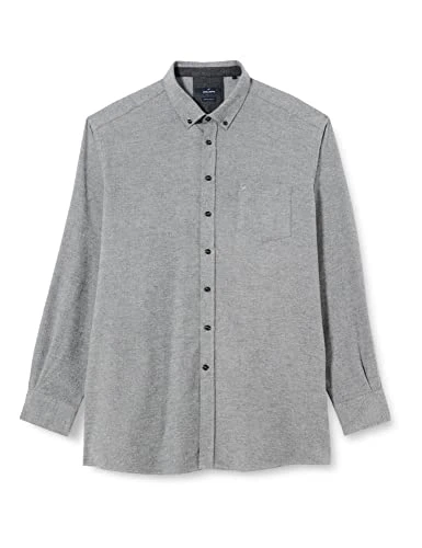 Men's Hemd Button Down Regular Shirt, Light Gray, XXX-Large