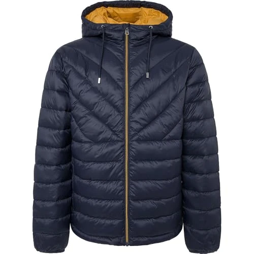 Men's Heritage Hooded JKT Jacket, Blue (Midnight), S