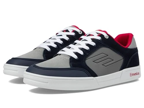 Men's Heritic Skate Shoe, Navy/Grey/Red, 7.5 UK