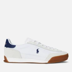Mens Hester Low Top Canvas Trainers - White