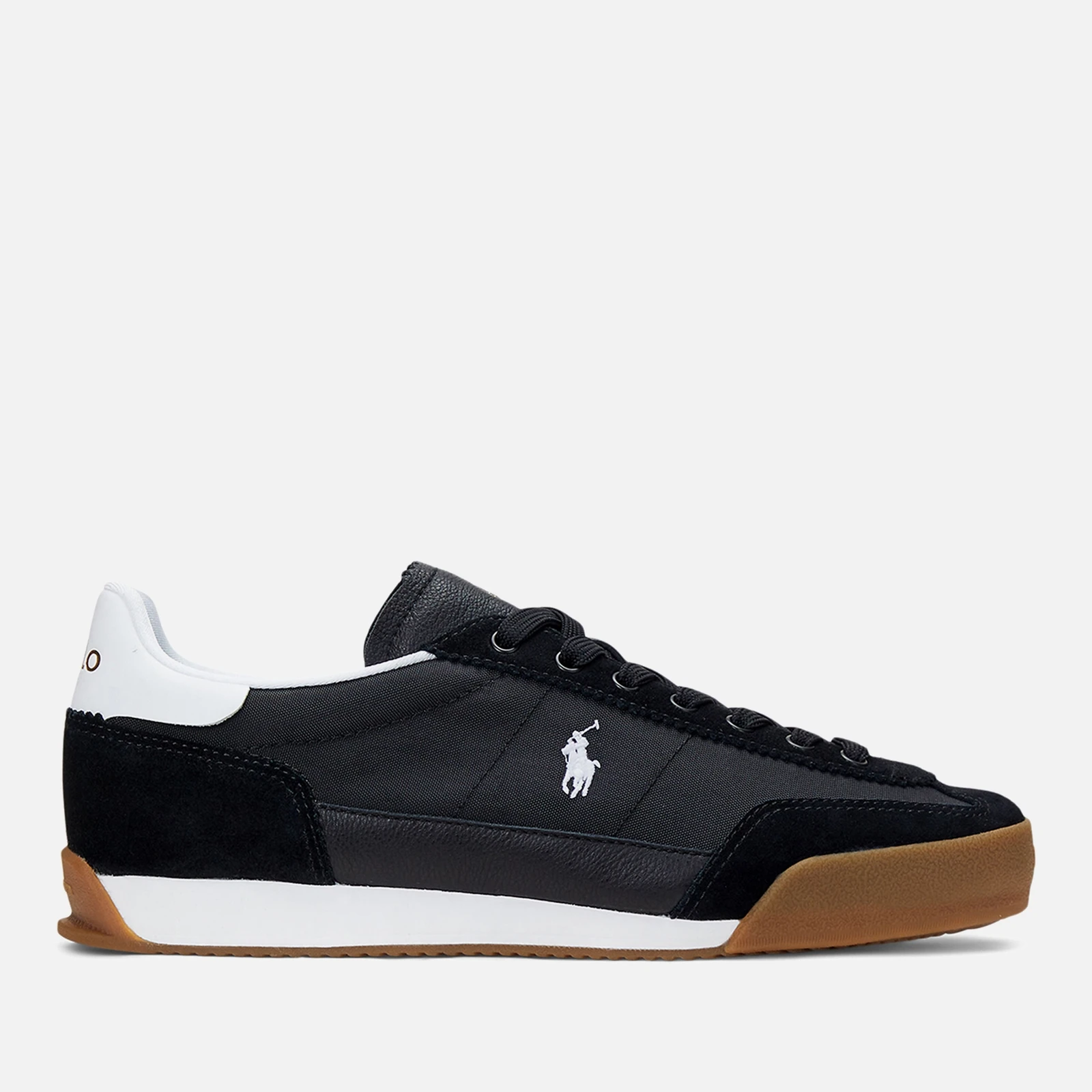 Mens Hester Low Top Canvas Trainers - Black