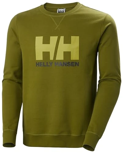 Mens HH Logo Crew Sweater, Olive Green, XL