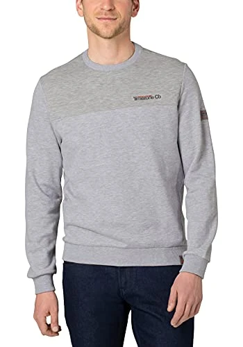 Men's Hi-tech Crew Neck Sweatshirt, Ice Gey Melange, XL