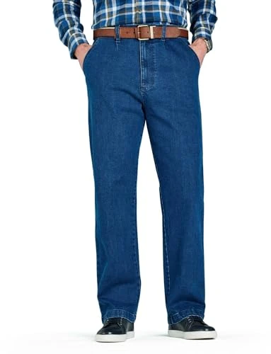 Men's | HIGH-Rise Denim Elasticated Stretch Cotton Jean | Blue