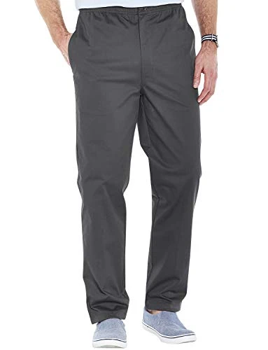 Men's | HIGH-Rise Rugby Cotton Trouser Pants | Charcoal