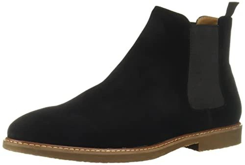Men's Highline Chelsea Boot, Black Suede, 8 UK