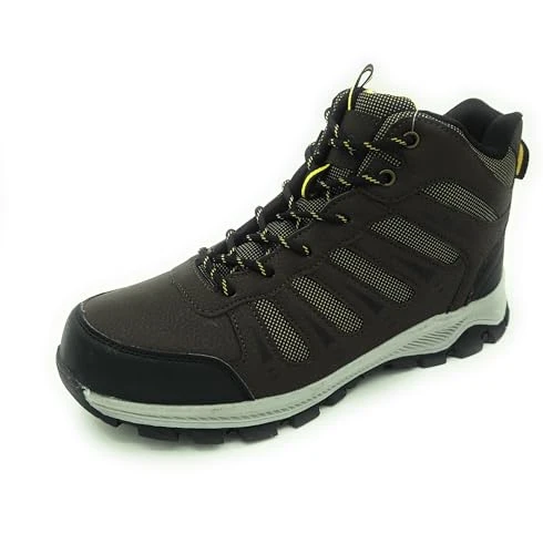 Mens Hiking Boots Walking Boots Lace Up Breathable Mesh Lining Padded Comfort Hiking Outdoor Shoes (