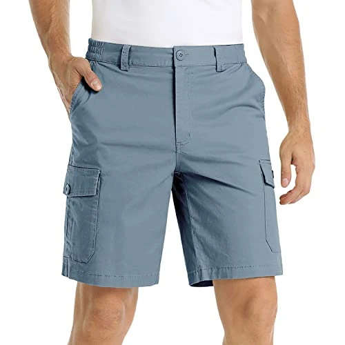 Men's Hiking Shorts Summer Cargo Shorts Outdoor Sport Jogging Men's Shorts with Zipped Cropped Trous