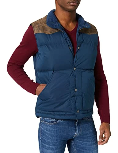 Men's Hkt Down Gilet Outdoor, Blue (Blazer 5pf), Small