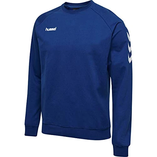 Men's Hmlgo Cotton Sweatshirt, Men, Sweatshirt, 203505-7045, True Blau, XL