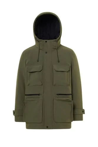 Men's Hooded Down Jacket- XL