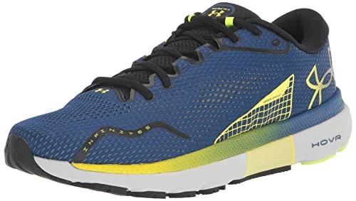Mens HOVR Infinite 5 Synthetic Textile Blue Grey Trainers 8.5 UK