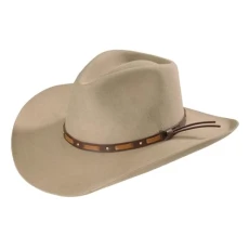 Men's Hutchins 3X Wool Felt Cowboy Hat, Brown, 7.125