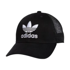 Men's Icon Trucker Structured Precurve Snapback Cap, Black/White/Grey, One size Men's Icon Trucker Structured Precurve Snapback Cap, Black/White/Grey, One size