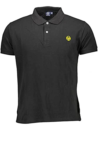 Men's Iconic Polo Shirt Small Logo, Black 030 Black Yellow, XL