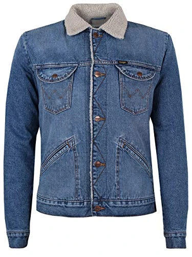 Men's Icons Sherpa Jeansjacke, Blue (3 Years 10k), XXX-Large