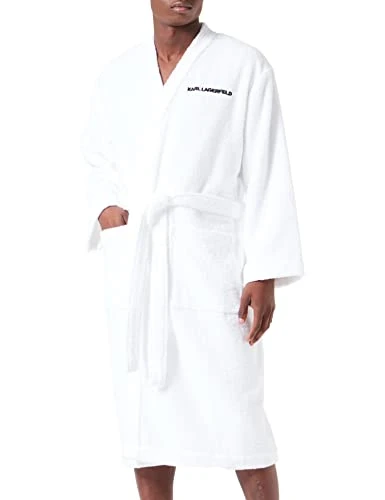 Men's Ikonik 2.0 Bathrobe, White, XL