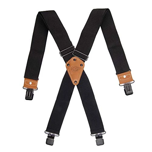 Men's Industrial Strength Suspenders, Black, Extended Size